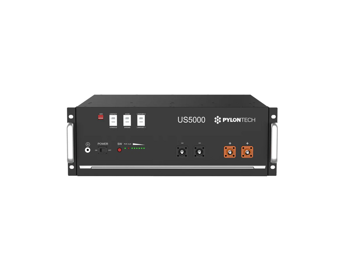 Batterie rechargeable Li-ion Pylontech US5000 – 4,8 kWh / 100 Ah, 48V | Qualité commerciale