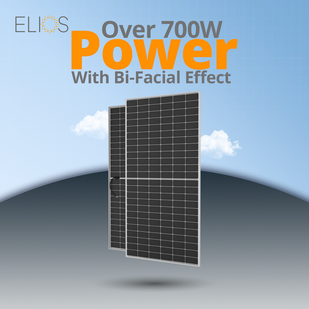 Elios Voltaic550HC-BF | Panneau solaire mono-facial bi-facial 550W