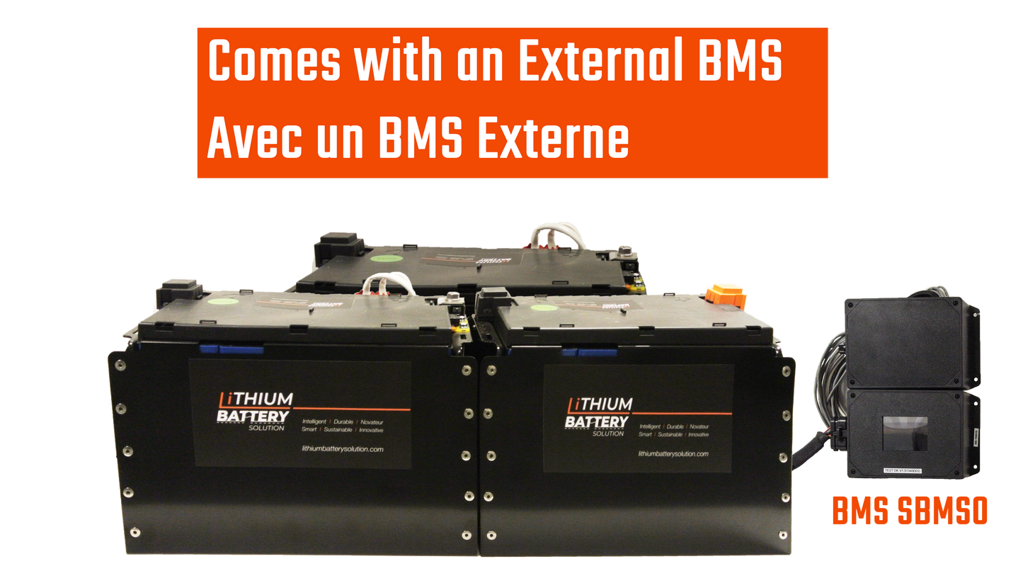 Lithium Battery Solution | 3X LBS 271 (LiFePO4) | Commercial Industrial battery Lithium-ion | with External BMS