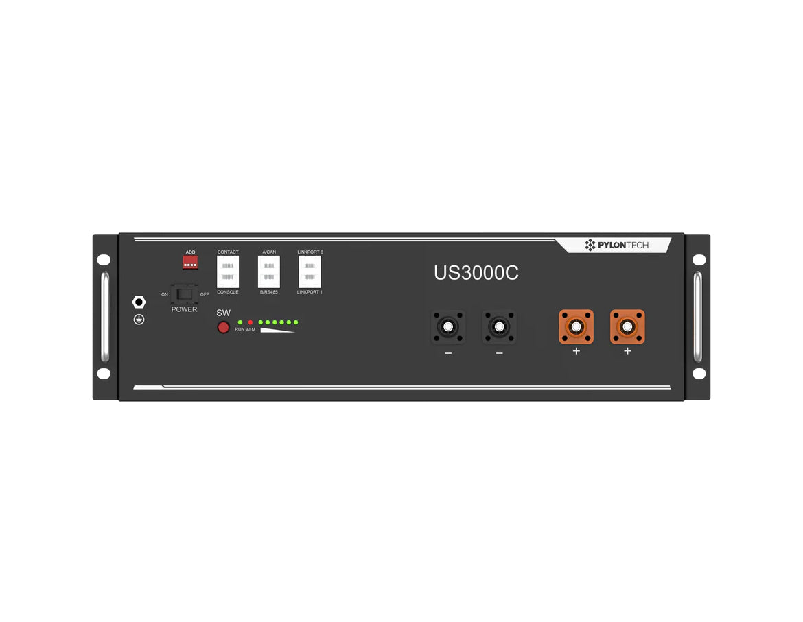 Batterie rechargeable Li-ion Pylontech US3000C – 3,37 kWh, 48V | Qualité commerciale