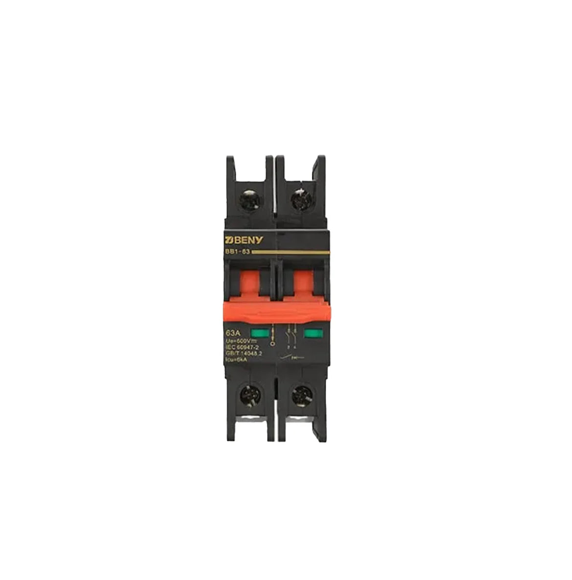 Disjoncteur thermique magnétique DC BENY | 2 pôles - 32A 600VDC | Homologué UL