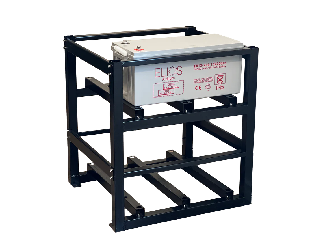 Support de batteries Elios pour Elios Altilium, compatible avec 4 x EA12-200 ou 8 x FT180-12 / FT200-12.
