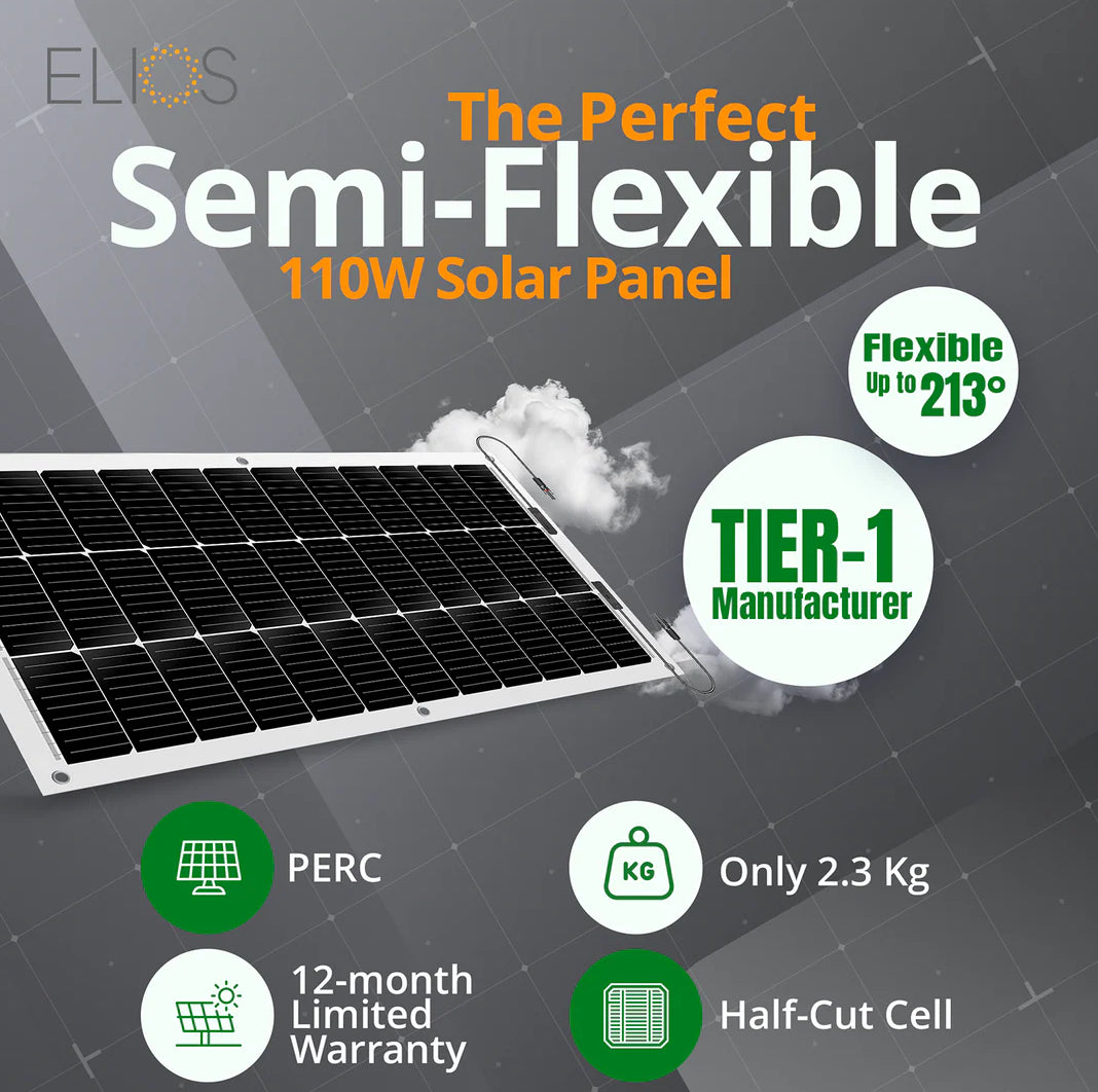 Elios Voltaic110F | Panneau solaire semi-flexible de 110W