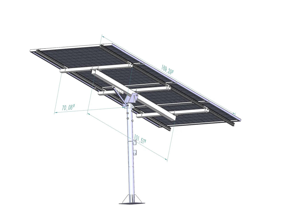 Elios Arbora P4 | Support pour 4 Panneaux Photovoltaïque