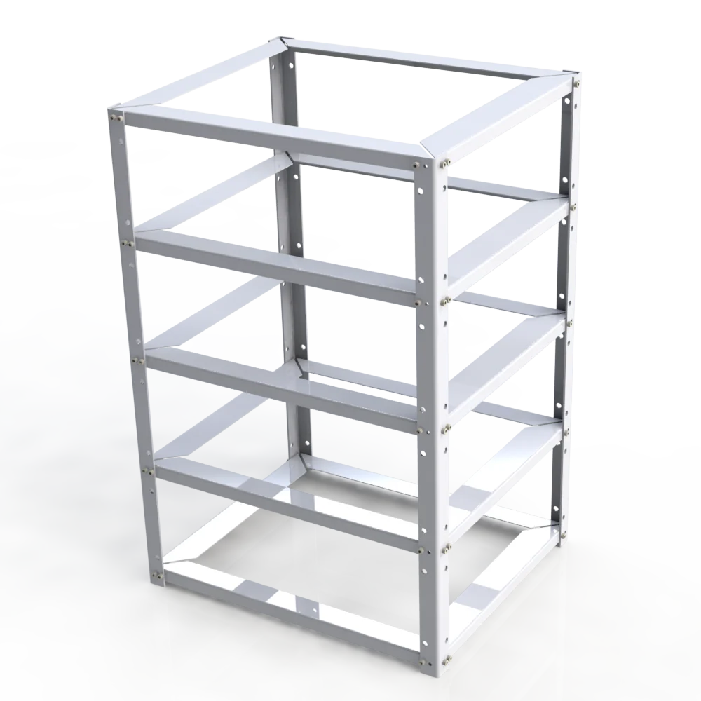 Support de batteries Elios Pylontech pour 4 x US5000 | Acier galvanisé.