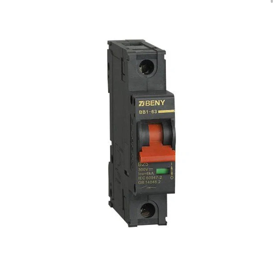 Disjoncteur thermique magnétique BENY | 1 pôle - 32A 300VDC