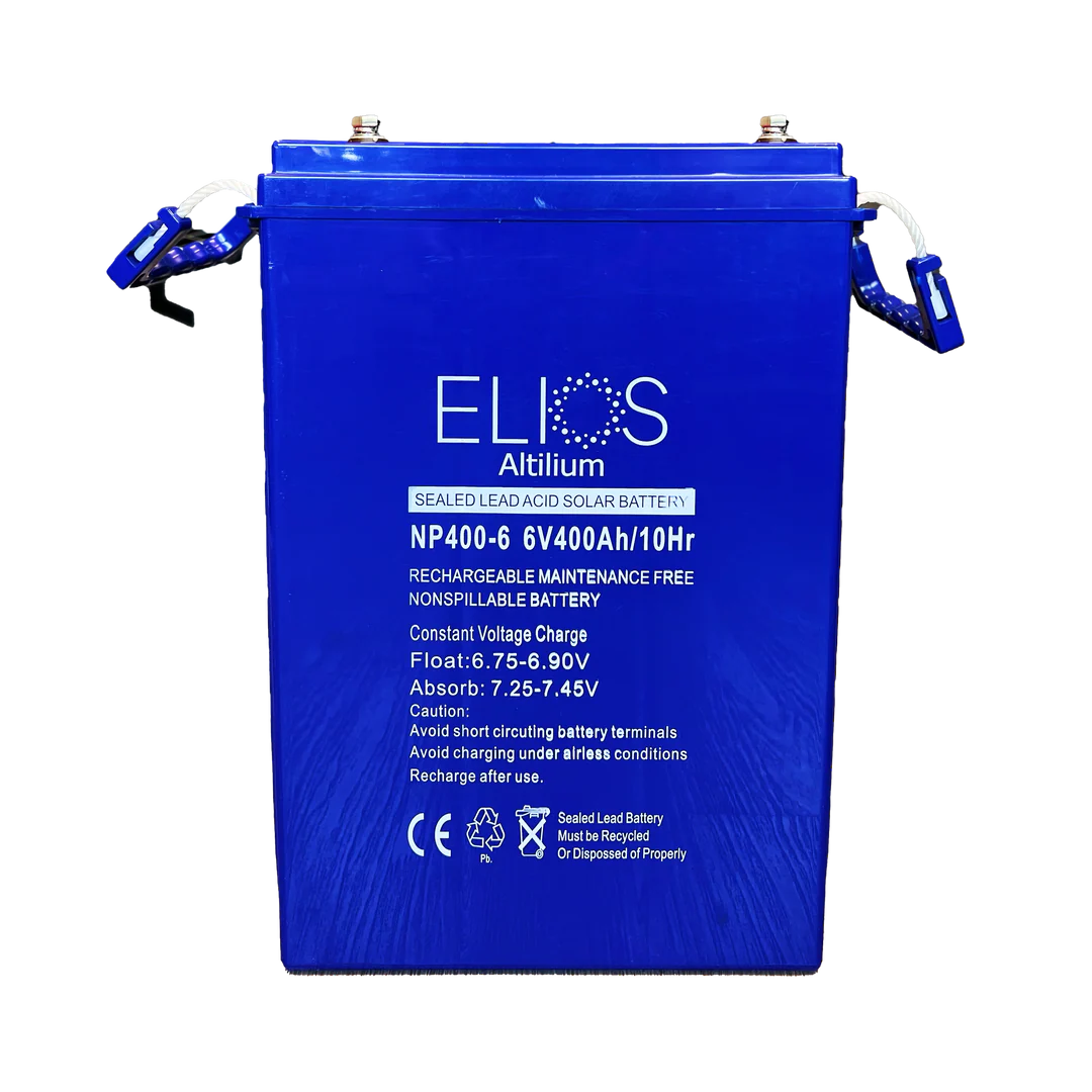 Elios Altilium 6V-400 | Batterie AGM Plomb-acide Scellée Rechargeable | 6V-400Ah