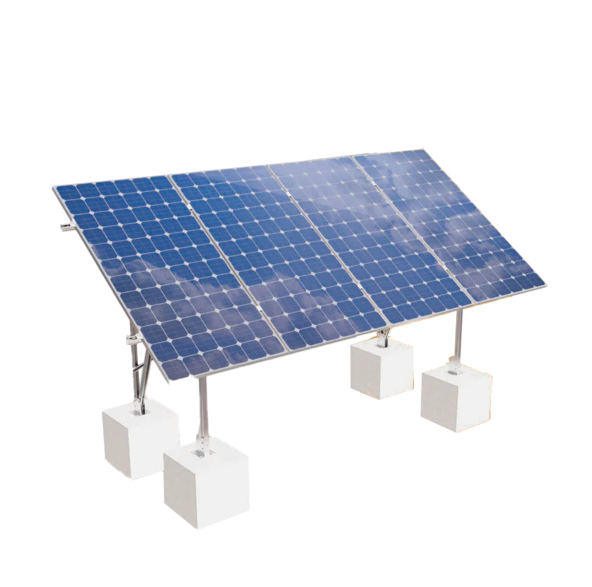 Elios Terra G4 | Système de Montage au Sol pour 4 Panneaux Solaires