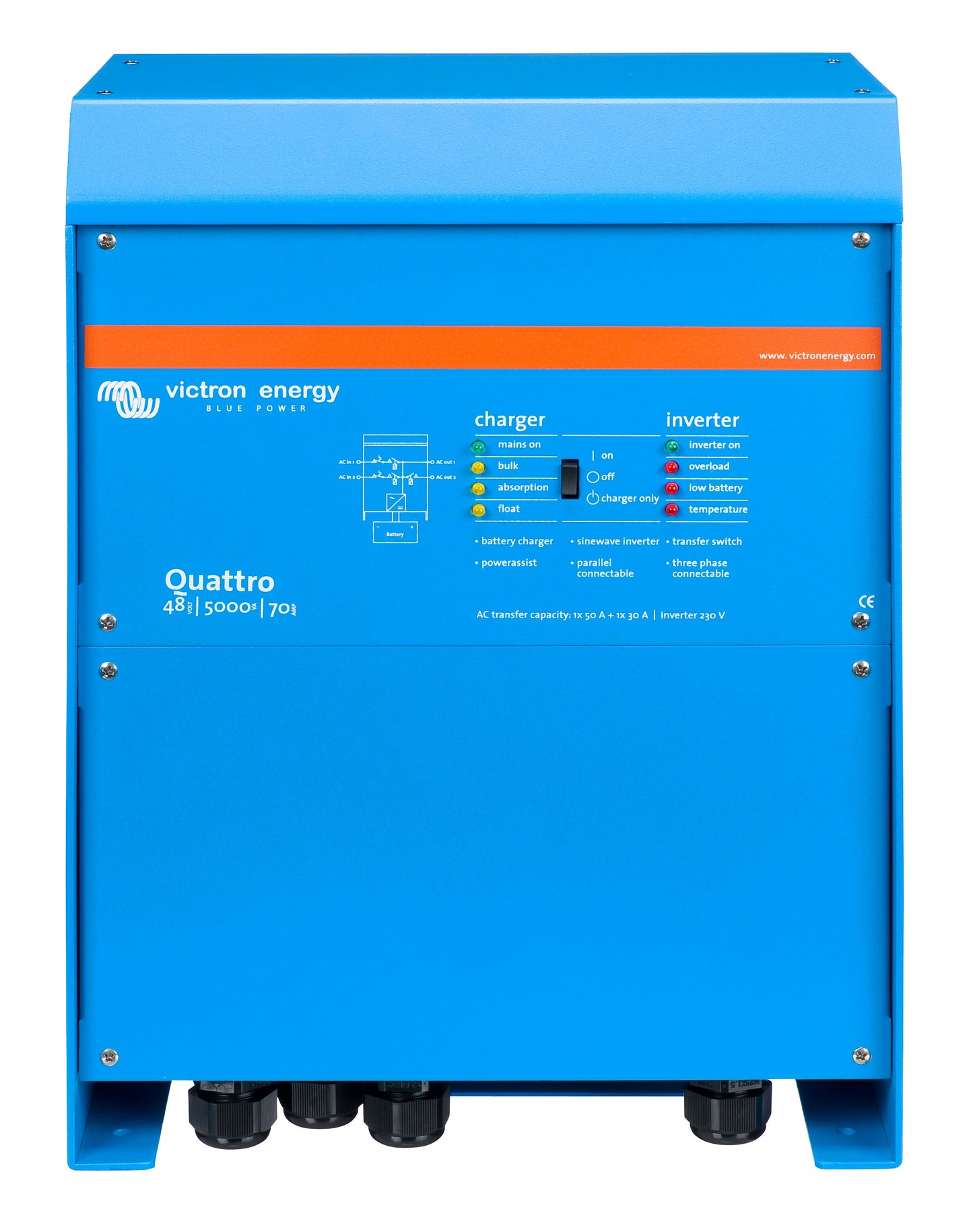 Victron Energy Quattro 48/5000/70-100/100 120V VE.Bus (UL) | QUA482501102