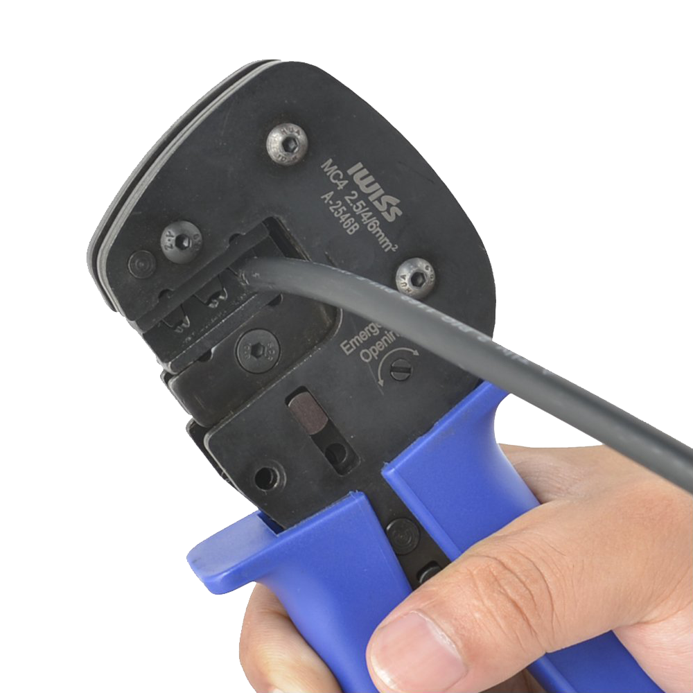 IWISS – Kit de pince à sertir FSPV-3 pour connecteurs solaires MC3, MC4 et Tyco
