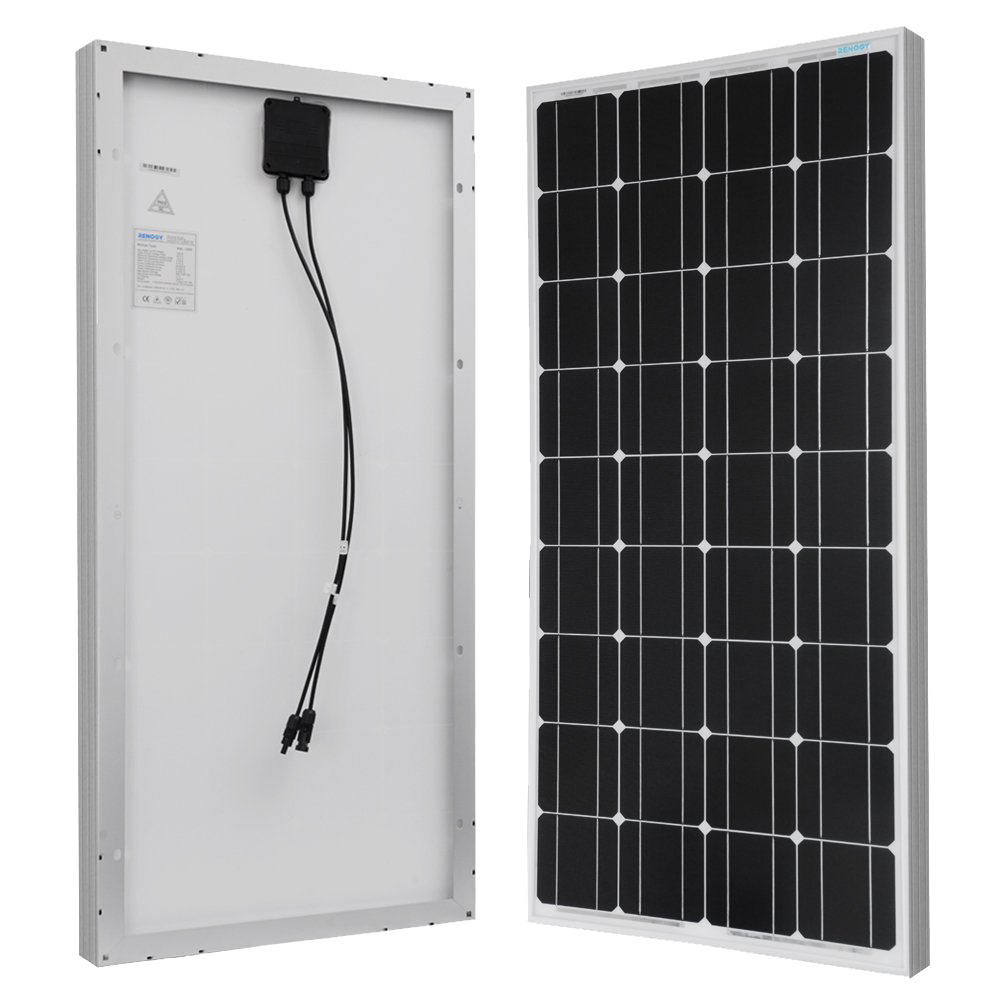 Renogy – Lot de 2 modules photovoltaïques monocristallins 100 W