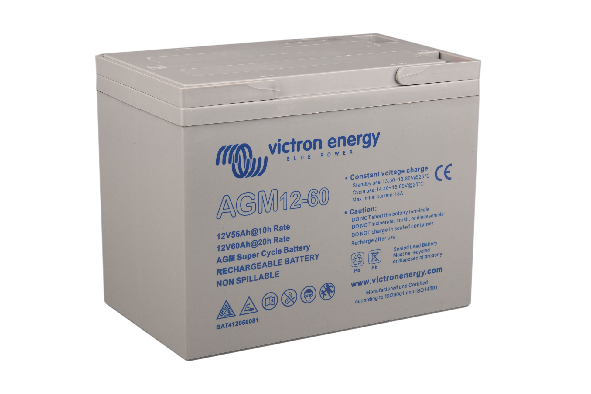 Victron energy 12V/60Ah AGM Super Cycle Battery (M5) | BAT412060081