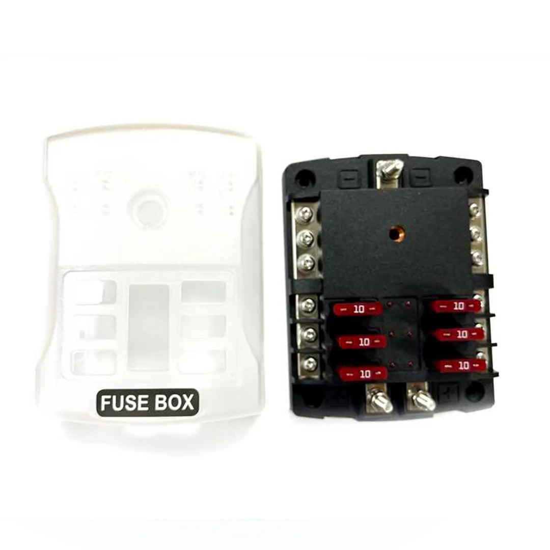 Boîtier de fusibles ATO 6 voies Elios avec couvercle | Identifications Victron