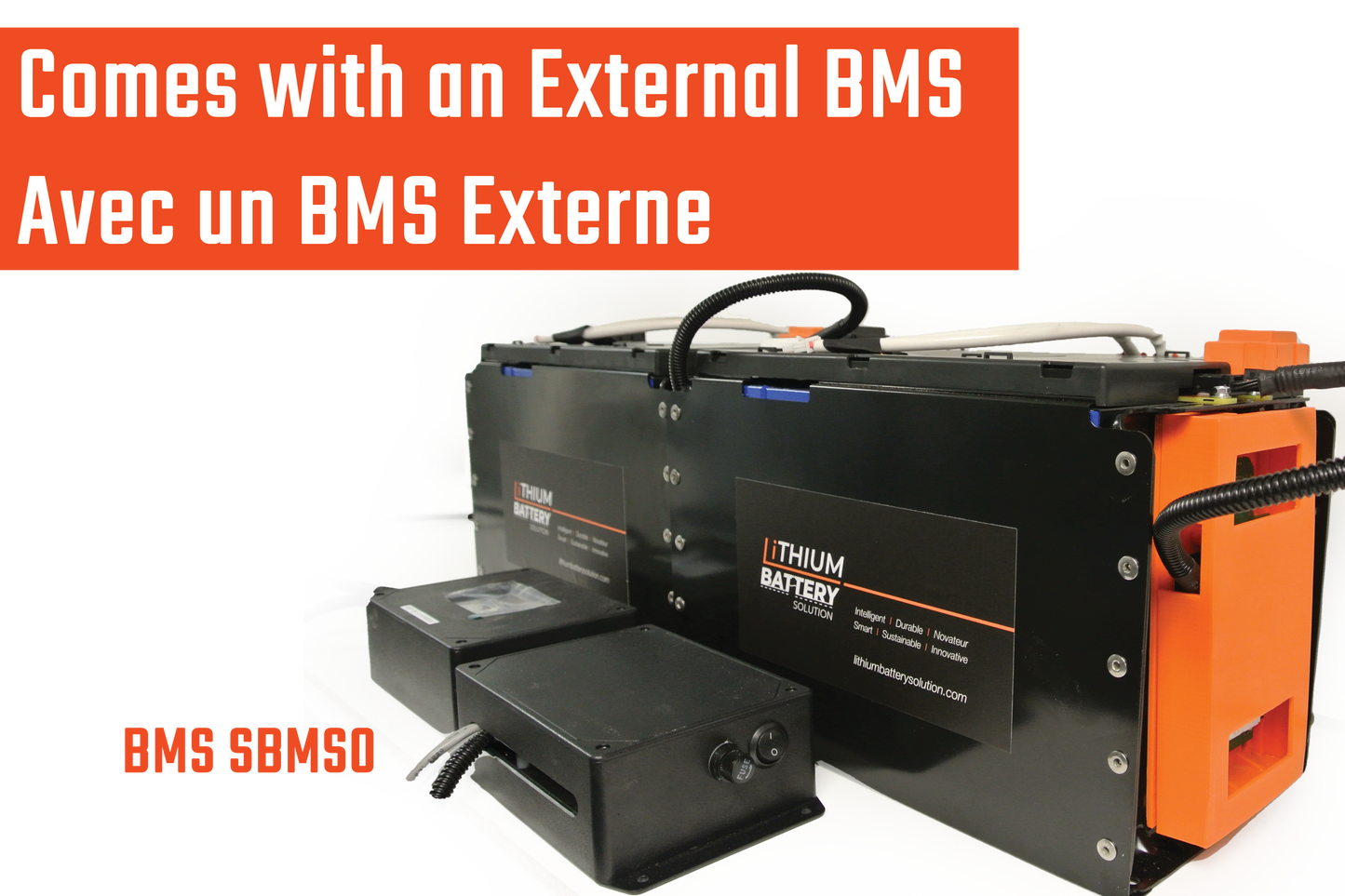 Lithium Battery Solution | 2X LBS 271 (LiFePO4) | Commercial Industrial battery Lithium-ion | with External BMS