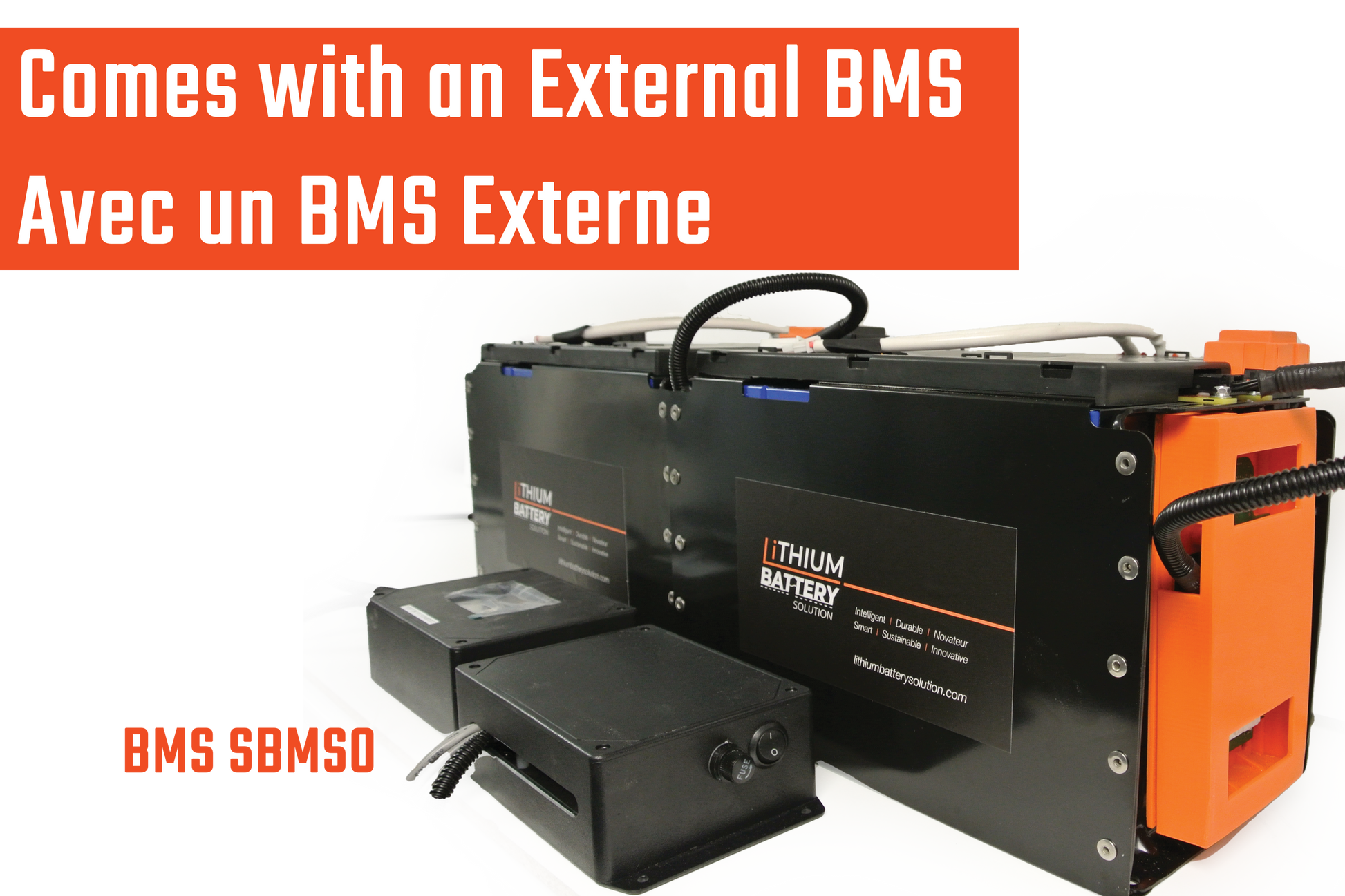 Lithium Battery Solution | 2X LBS 271 (LiFePO4) | Commercial Industrial battery Lithium-ion | with External BMS
