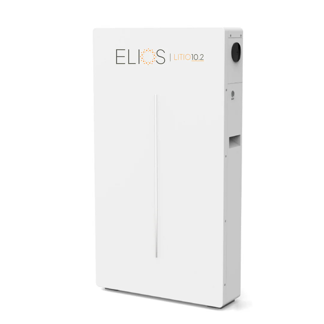 Elios Litio10.2 | Batterie lithium murale 10,24 kWh / 51,2 V avec WIFI, certifiée UL, indice de protection IP65.