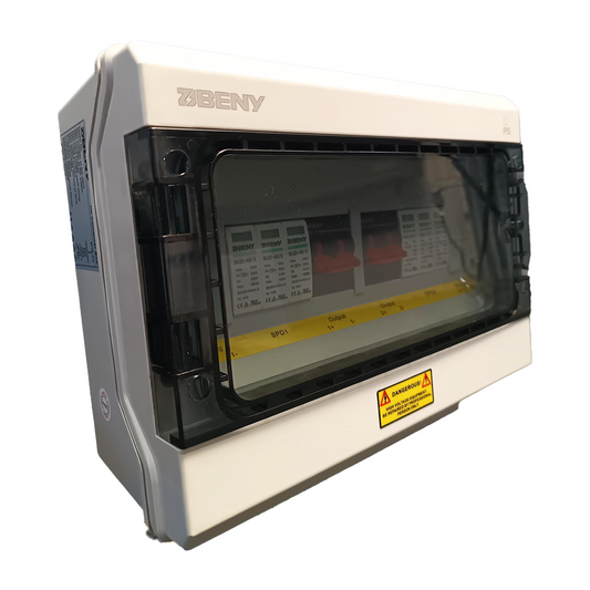 BENY 1000V DC Combiner Box | 2 IN 2 Out | 2 Pole