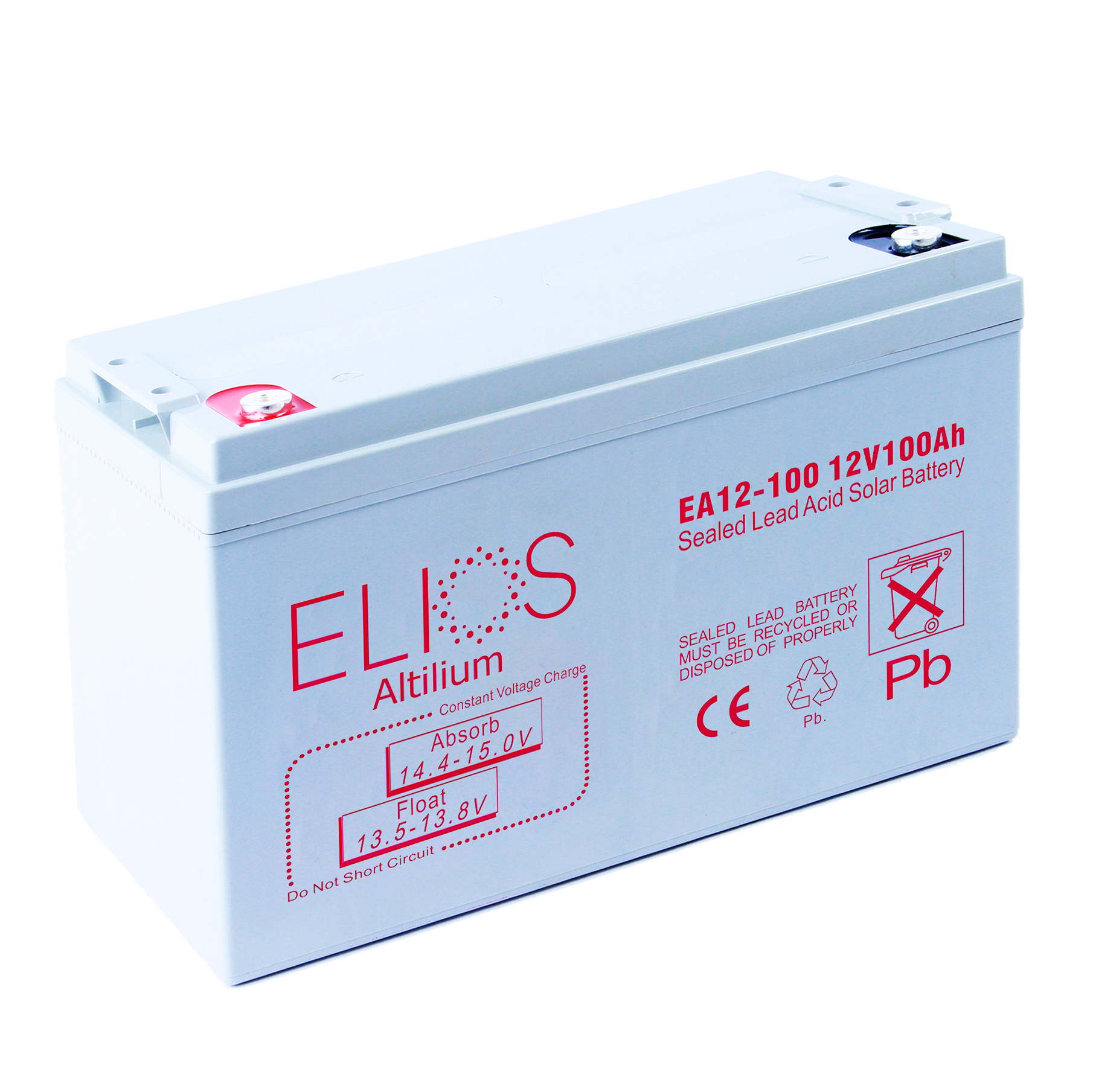 Elios Altilium EA12-100 | Sealed Rechargeable Lead Acid AGM Battery | 12V-100Ah