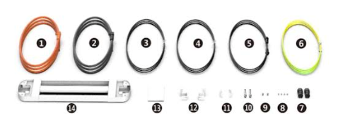 Ground Mounting Cable Kit for Pylontech Pelio LiFePO4 Rechargeable Battery | Residential ESS