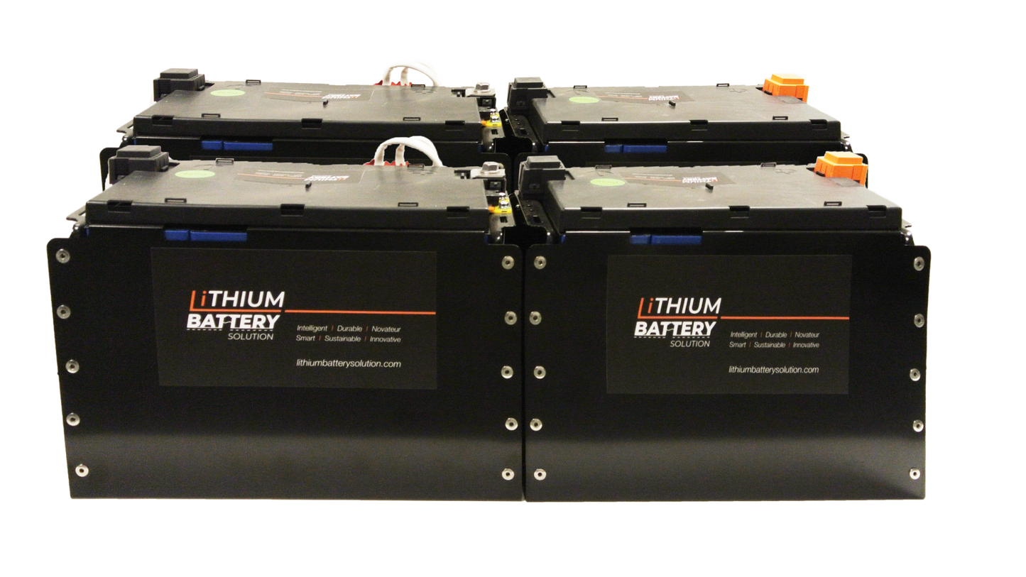 Lithium Battery Solution | 4X LBS 271 (LiFePO4) | Commercial Industrial battery Lithium-ion | with External BMS