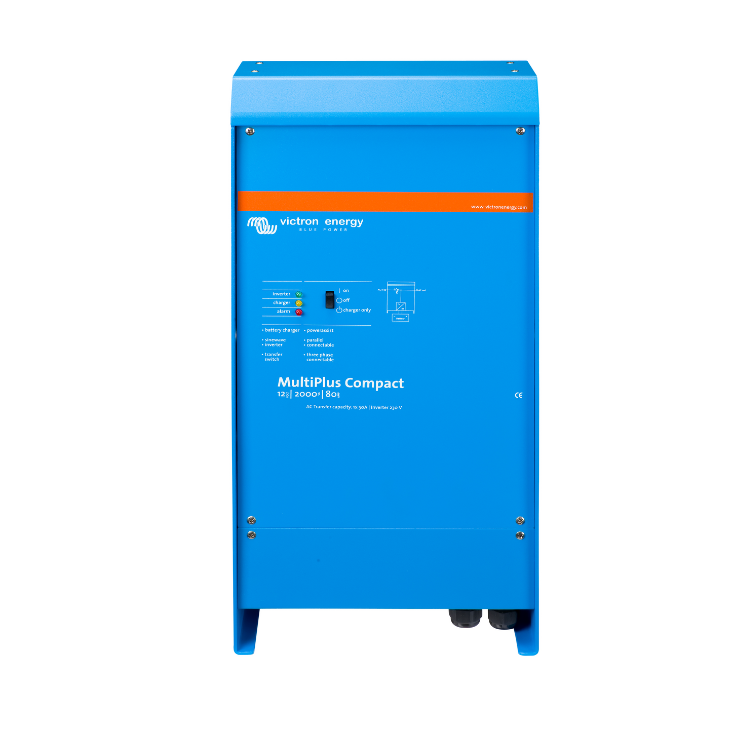 Victron Energy Inverter/Charge MultiPlus Compact 12/2000/80-50 120V VE.Bus | UL Certified | CMP122200102