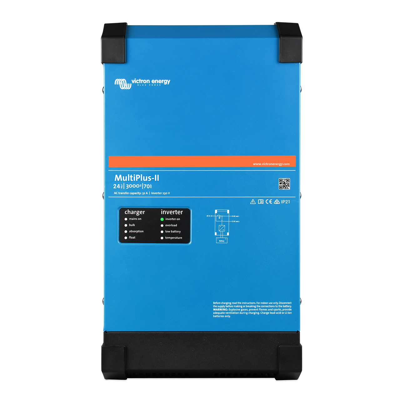 Victron Energy Inverter/Charger MultiPlus-II 24/3000/70-50 120V | PMP242305100