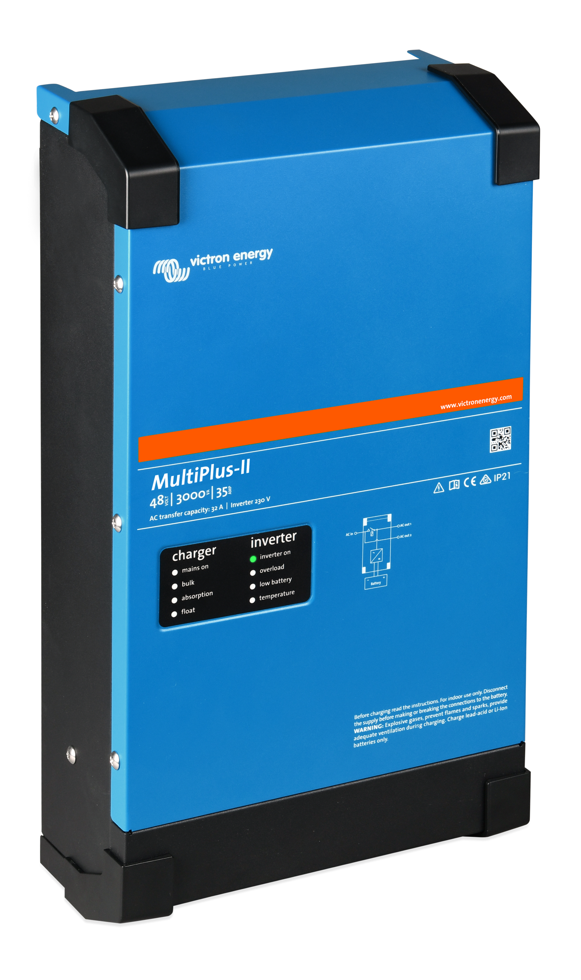 Victron Energy Inverter/Charger MULTIPLUS-II 48/3000/35-50 120V | PMP482305100