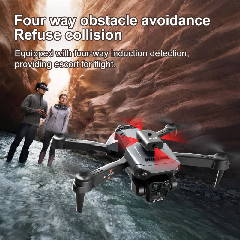 Mini Drone 4K Professional | 3 Cameras Wide Angle Optical