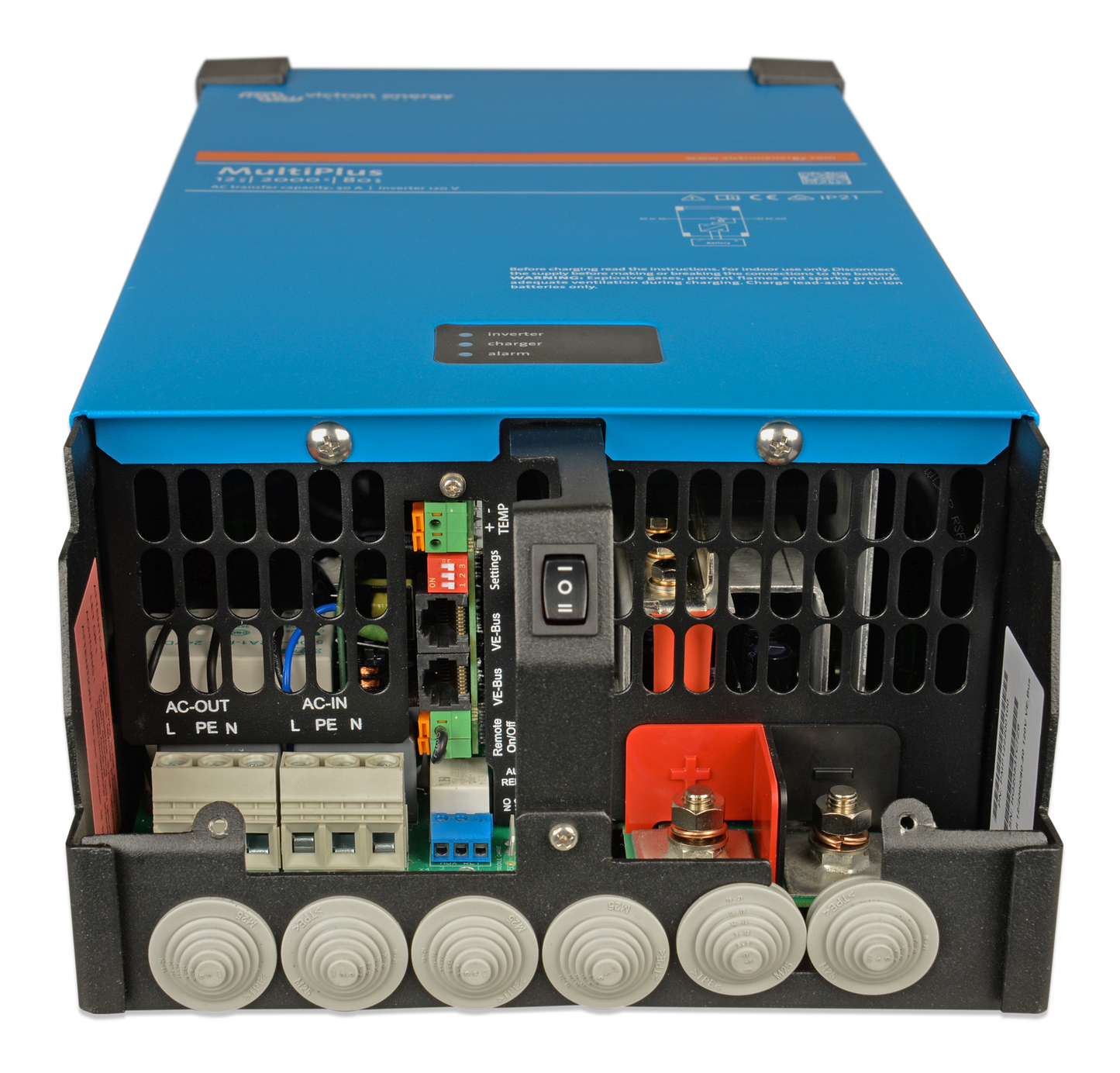 Victron Energy Inverter/Charge MultiPlus 12/2000/80-50 120V VE.Bus | UL Certified | PMP122200102