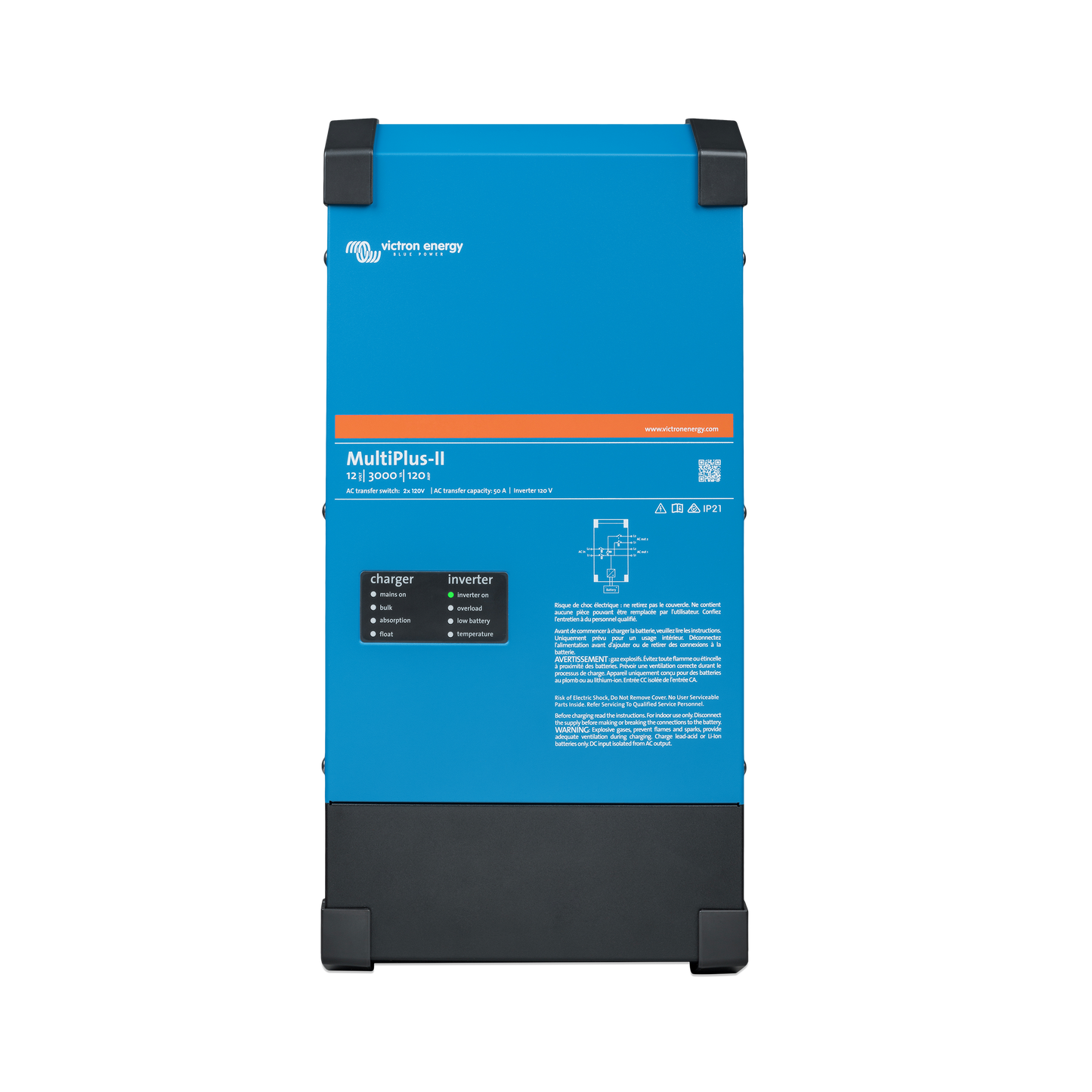 Victron Energy Inverter/Charger MULTIPLUS-II 24/3000/70-50 2X120V | PMP242305130