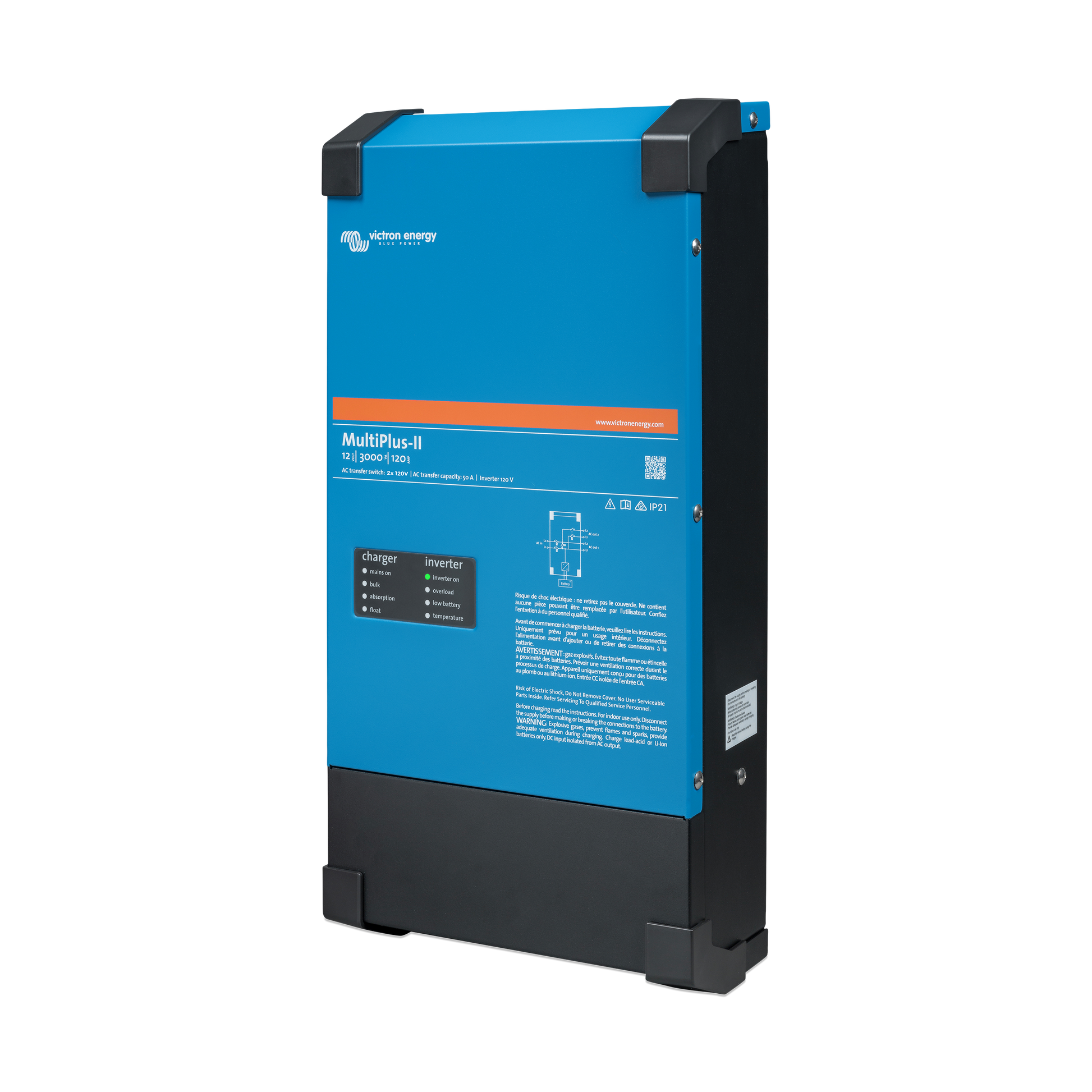 Victron Energy Inverter/Charger MULTIPLUS-II 24/3000/70-50 2X120V | PMP242305130