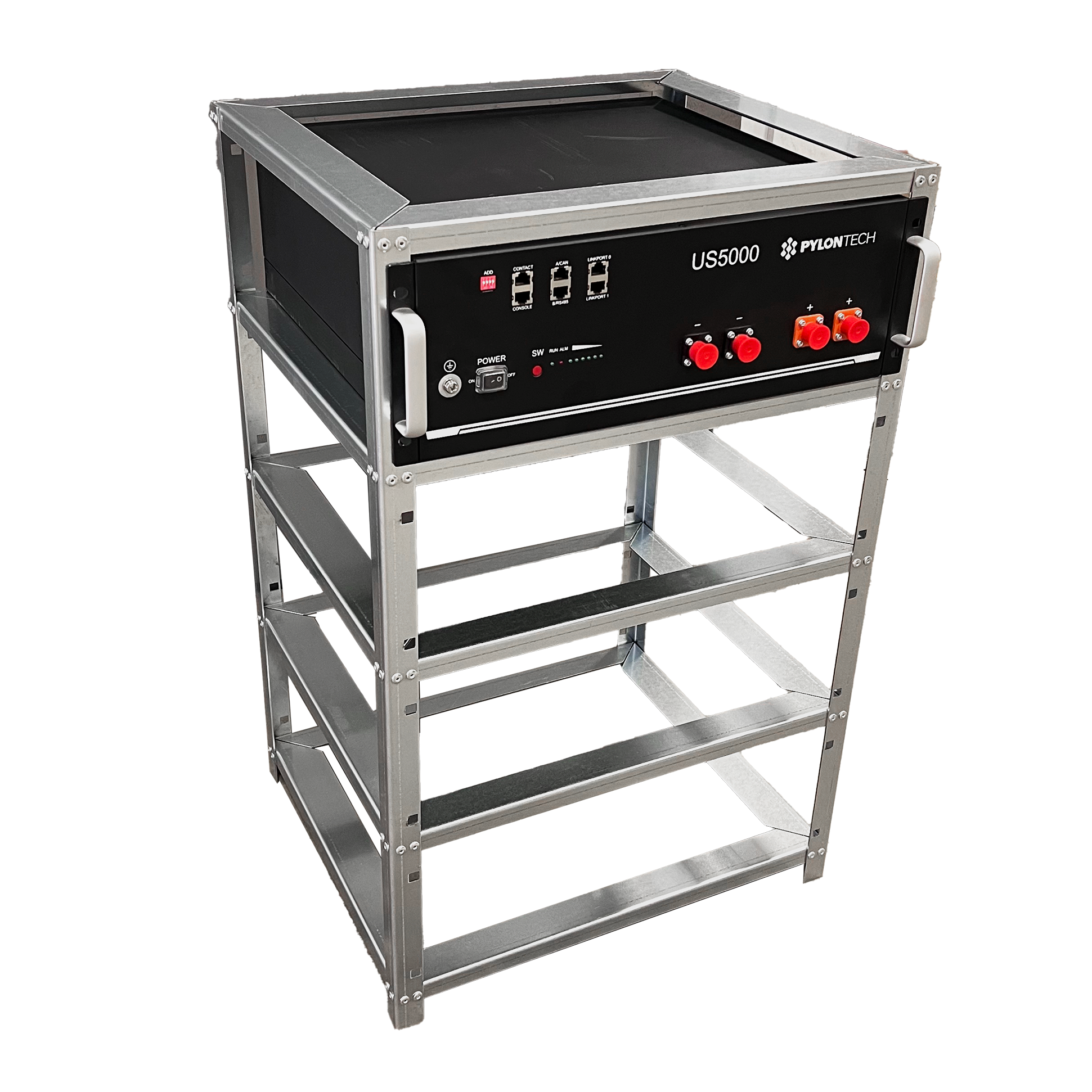 Pylontech Battery Rack for 4 X US5000 | Galvanized steel