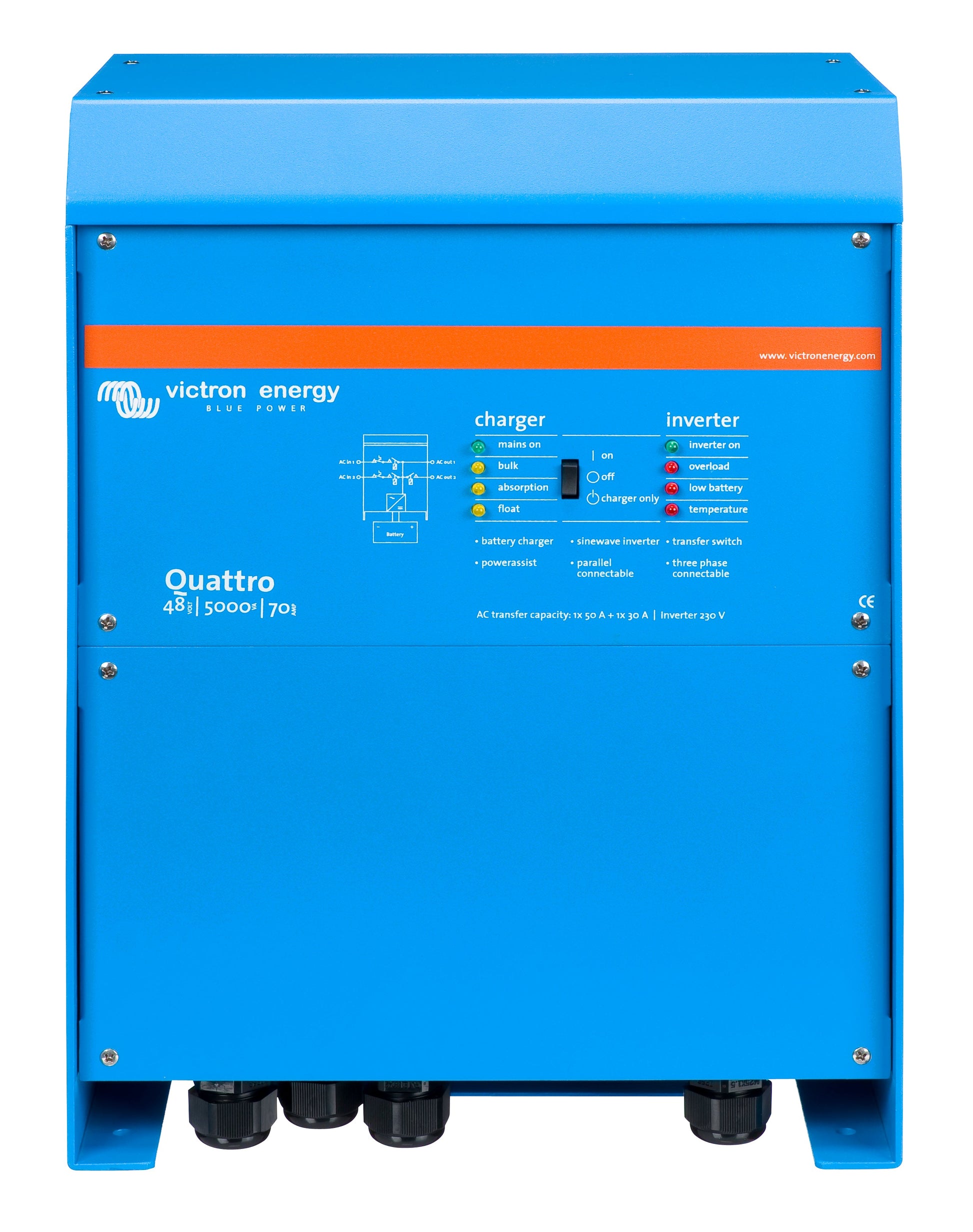 Victron Energy Quattro 48/5000/70-100/100 120V VE.Bus (UL) | QUA482501102