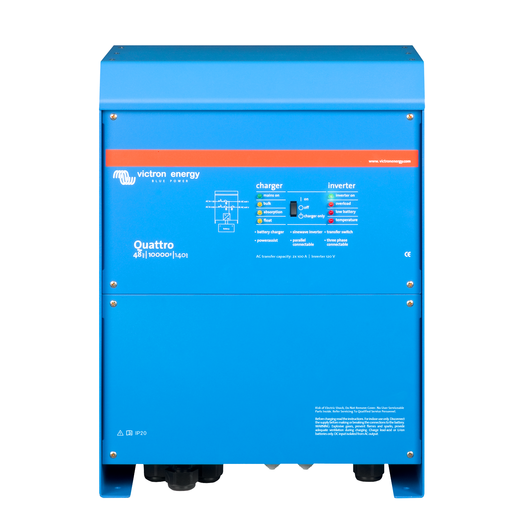 Quattro 48/10000/140-100/100 120V VE.Bus UL | QUA483100102