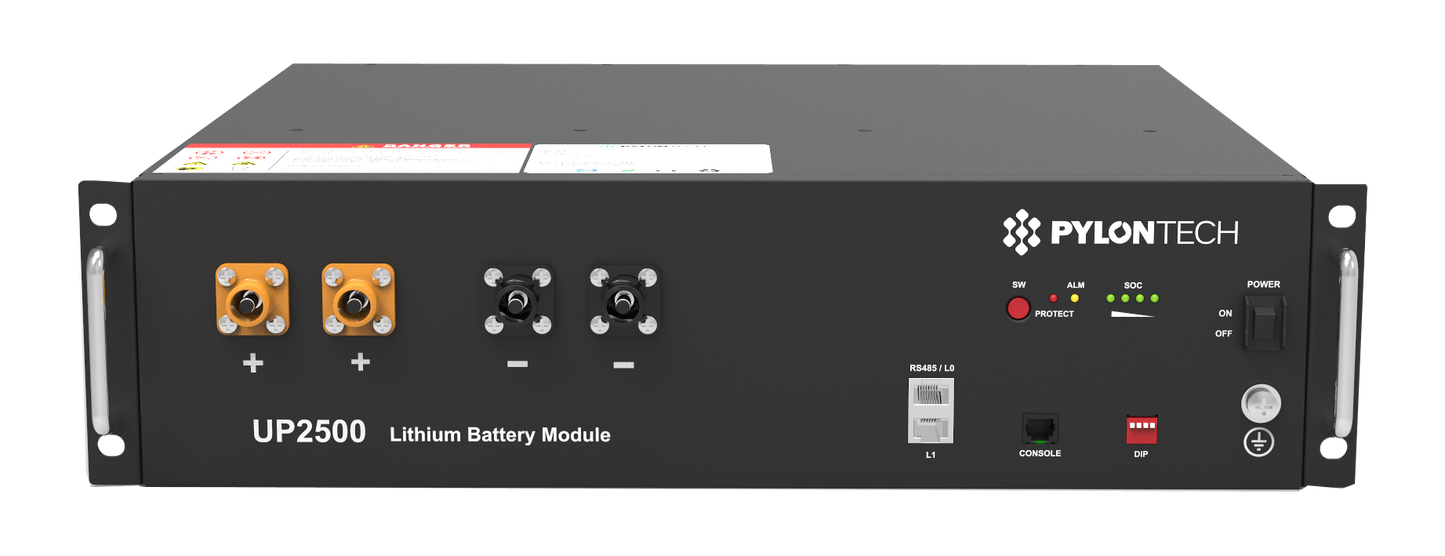 Pylontech UP2500 Rechargeable LiFePO4 Battery | 24V-2,8kWh Lithium-ion Energy Storage System