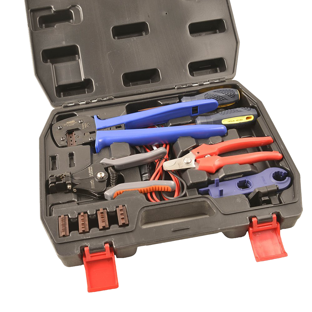 IWISS – Kit de pince à sertir FSPV-3 pour connecteurs solaires MC3, MC4 et Tyco