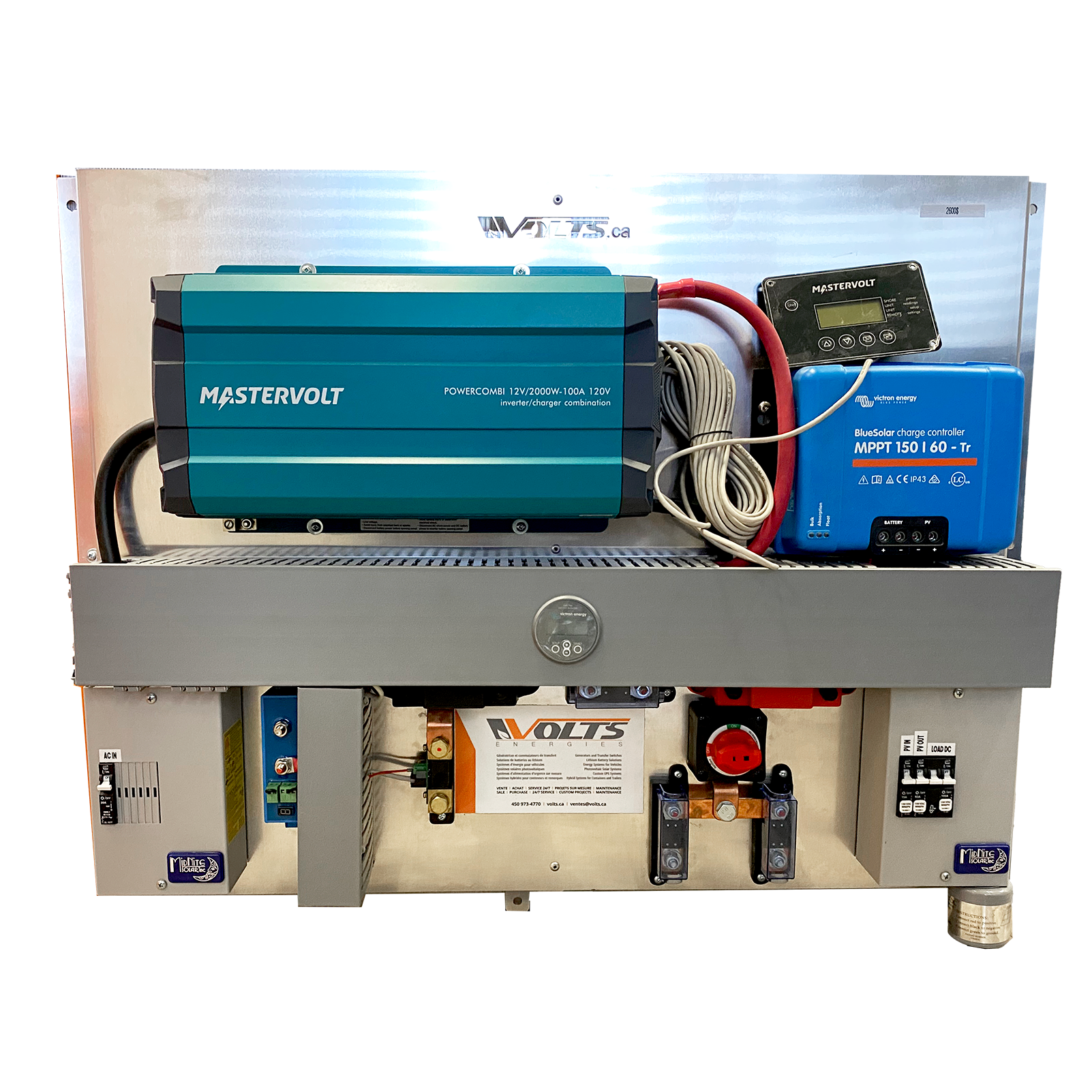 Pre-assembled Solar kit | Inverter-Charger MasterVolts 2000W/MPPT 15V/60A