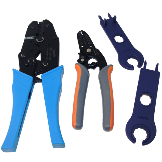 Signstek – Outils de sertissage solaire | Kit de pince à sertir pour connecteurs et câbles de panneaux solaires
