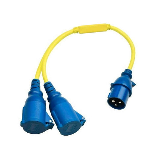 Victron Energy Splitter Cord 16A/250V-CEE plug/2xCEE Coupling