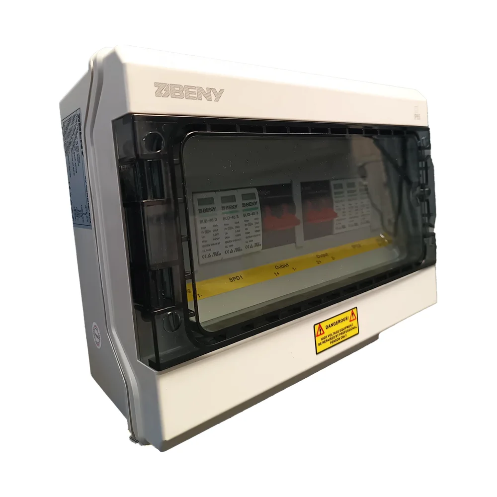BENY 1000V DC Combiner Box | 2 IN 2 Out | 2 Pole