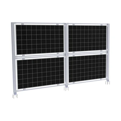 Elios AgriVoltaic Solar Fence | Vertical Aluminum Solar Racking for 4 Panels