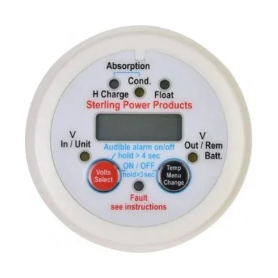 Optional Remote BBURC for Sterling Power new white Battery to Battery Chargers