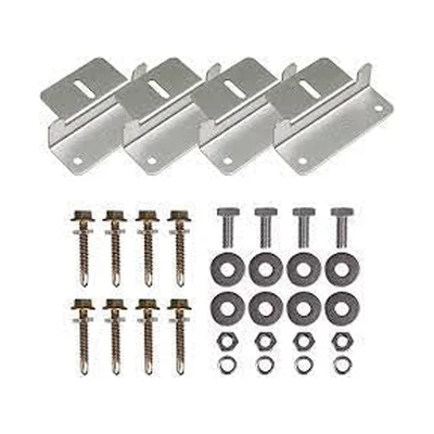 Supports en Z pour installation de panneaux solaires sur toit Elios | Lot de 4 unités | Support pour panneaux solaires, camping-car, hors réseau, bateau